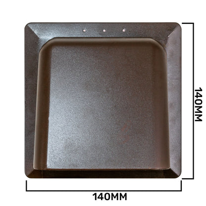 External Brown Louvre Vent  KRD/100B fi100mm