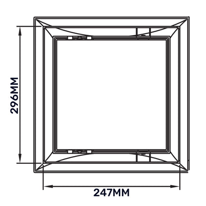 Access Panel Door PP, White 250mm x 300mm