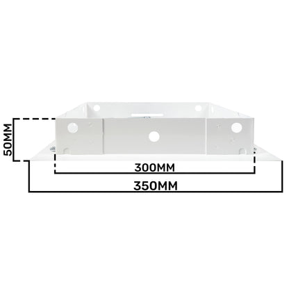 Access Panel Door Metal With Lock, White 250mm x 300mm
