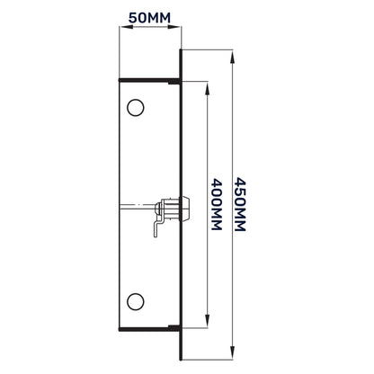 Access Panel Door Metal With Lock, White 400mm x 400mm