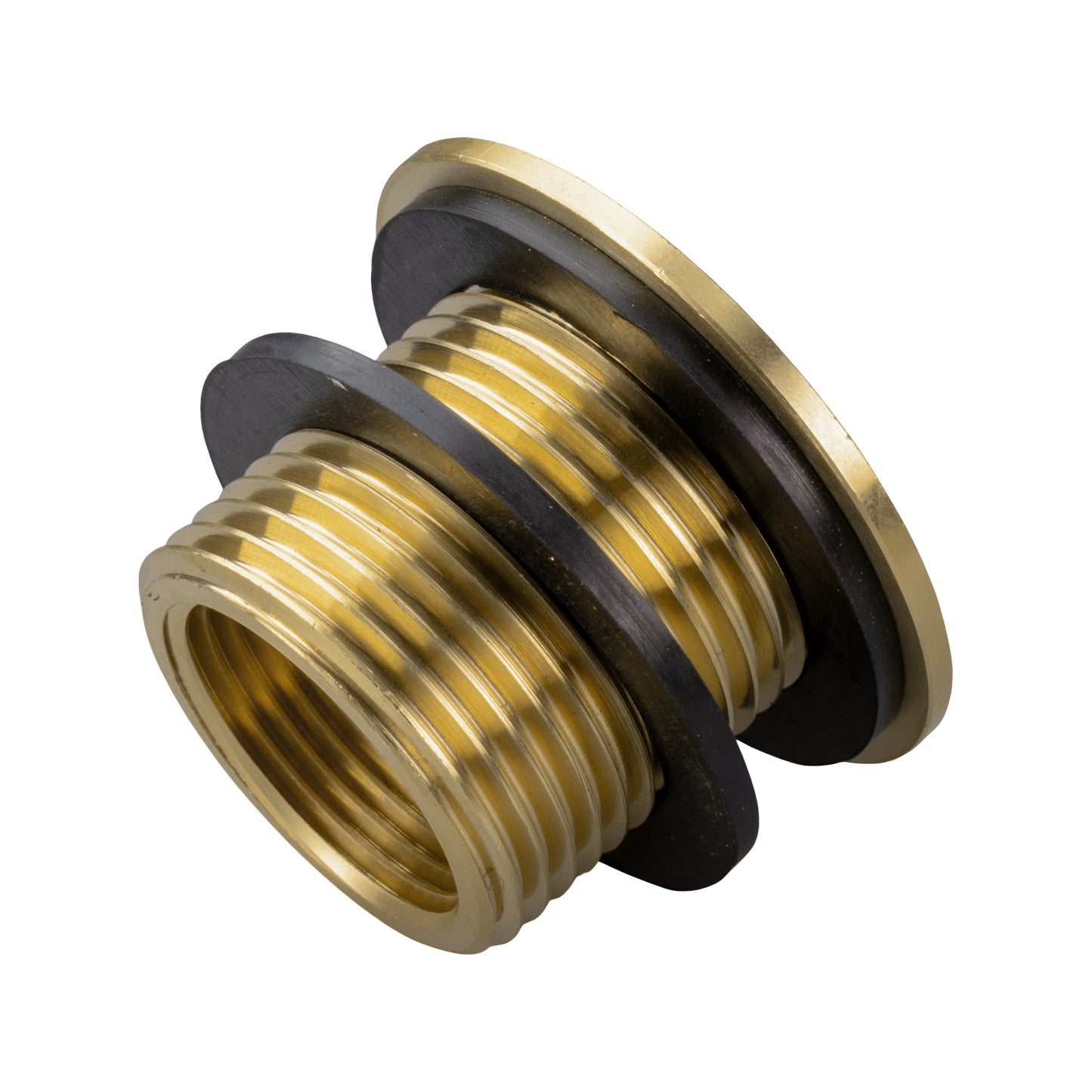 Water Butt Brass Kit 3/4" with Lever Tap Hose Barb and Side Lock and Drill Bit