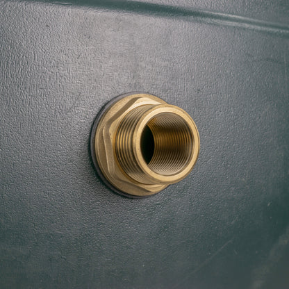 Water Butt Brass 1" BSP Male - 3/4" BSP Female and Drill Bit