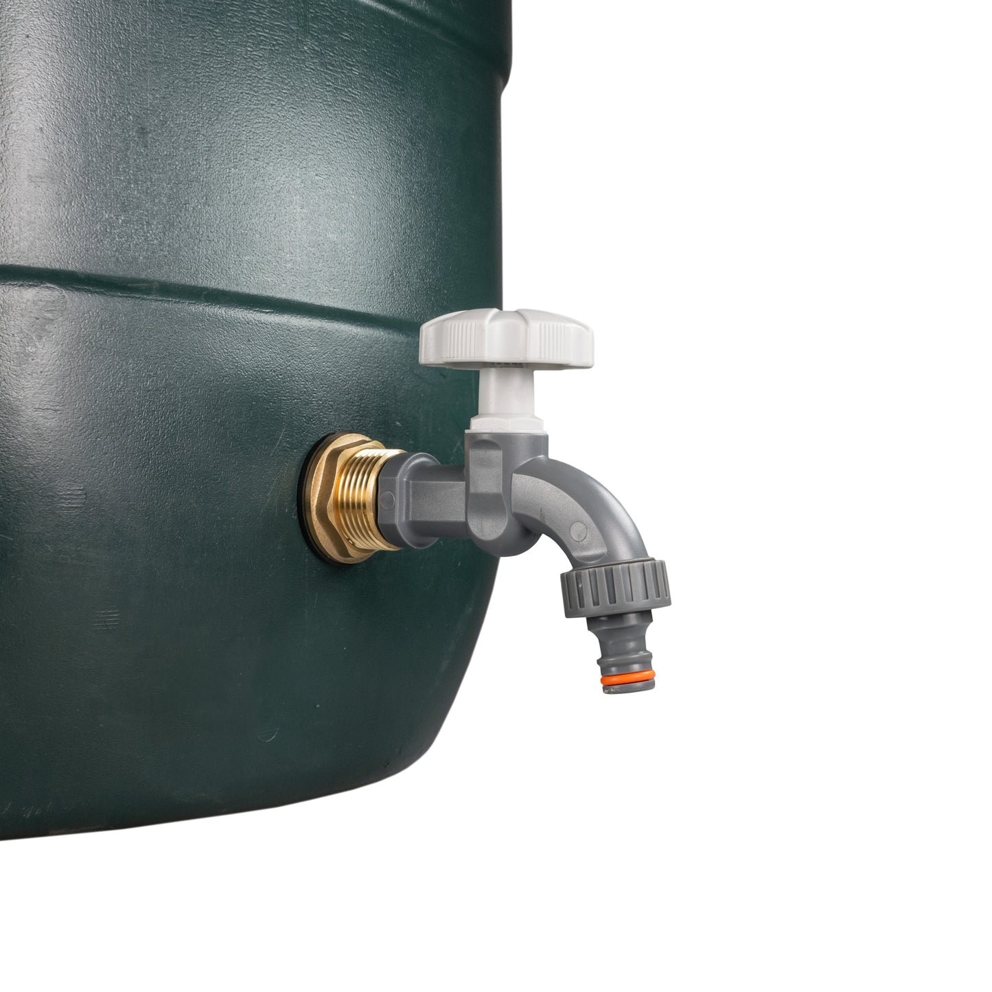 Water Butt Brass Kit 3/4" with Grey Dial Tap and Drill Bit