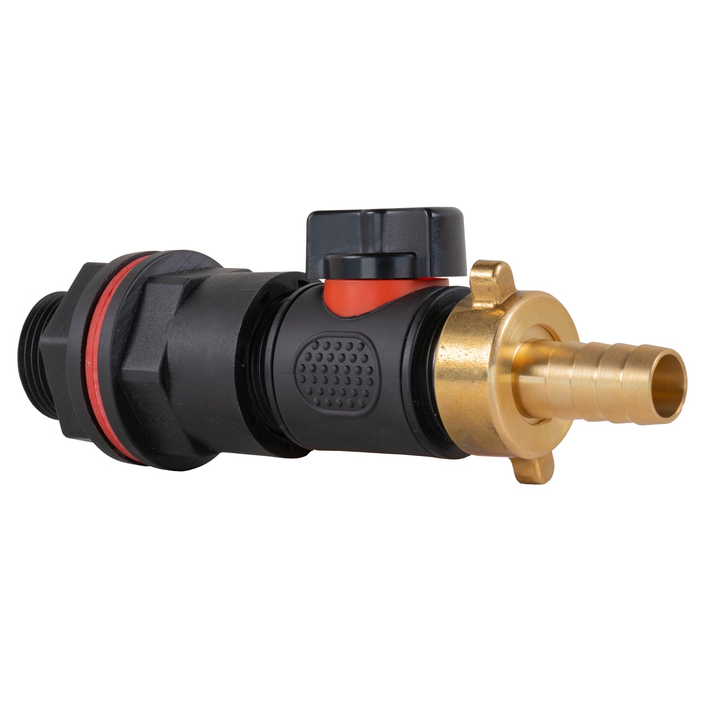Water Butt Kit 3/4" with In-Line Valve + 13mm Brass Barb