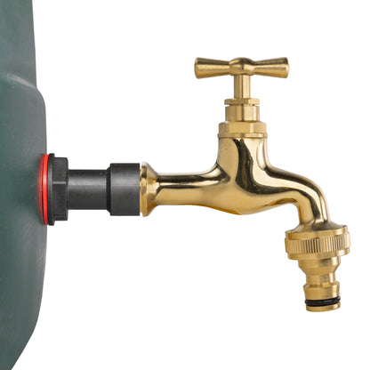 Water Butt Extension Kit 1/2" with Quick Connect Polished Brass Tap