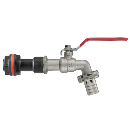 Water Butt Extension Kit 3/4" with Barbed Lever Tap and Drill Bit