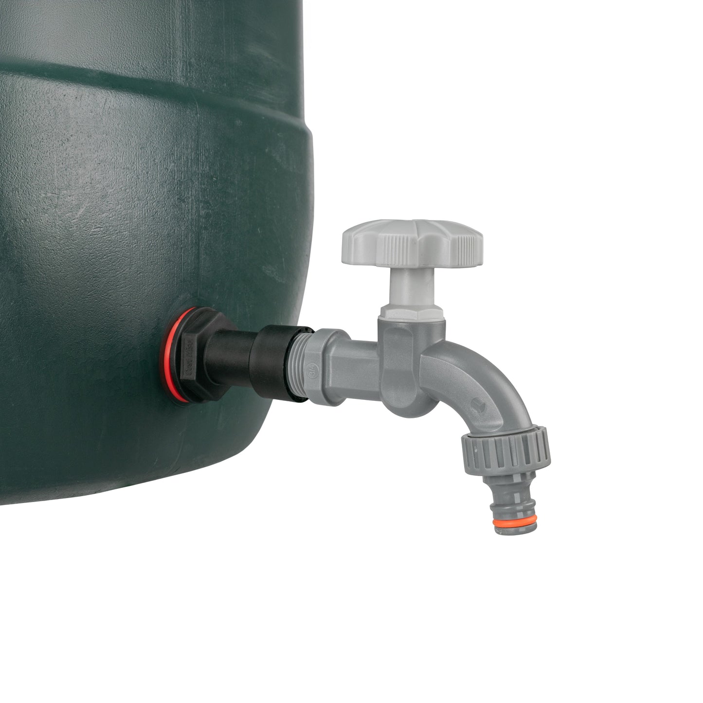 Water Butt Extension Kit 3/4" with Grey Dial Tap and Drill Bit