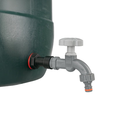 Water Butt Extension Kit 3/4" with Grey Dial Tap and Drill Bit
