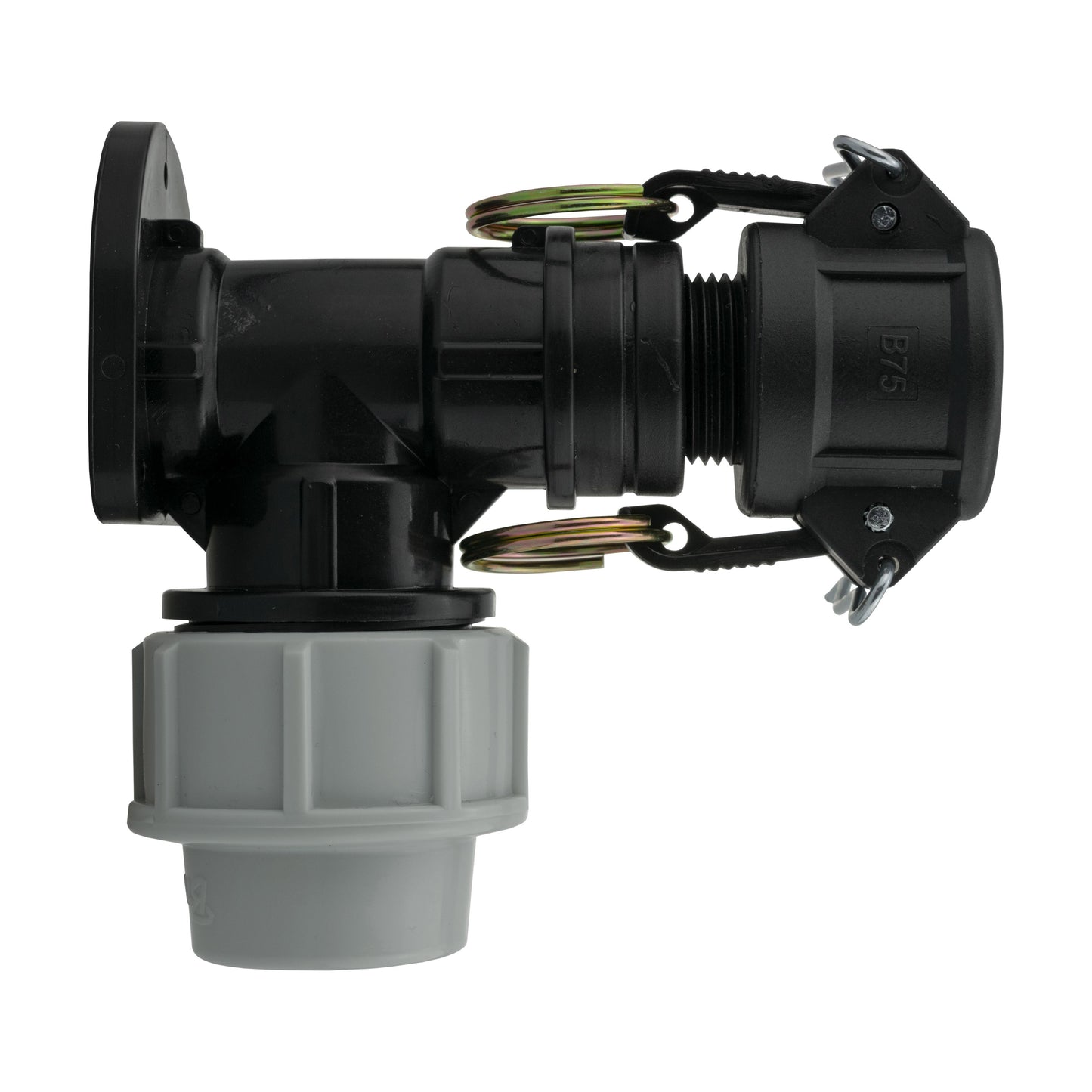 Wall Flange Kit 32mm MDPE + 3/4" Camlock Type B