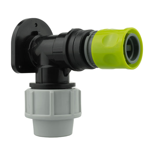 Wall Flange Kit 32mm MDPE + Female Quick Connector