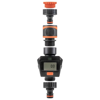 Water Flow Meter Black/Orange