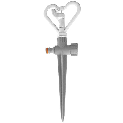 Rotary Butterfly Lawn Sprinkler on Spike De Luxe - White Line