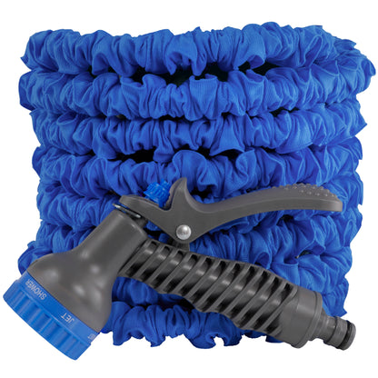 Expanding Trick Hose 5m - 15m Blue