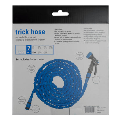 Expanding Trick Hose 5m - 15m Blue