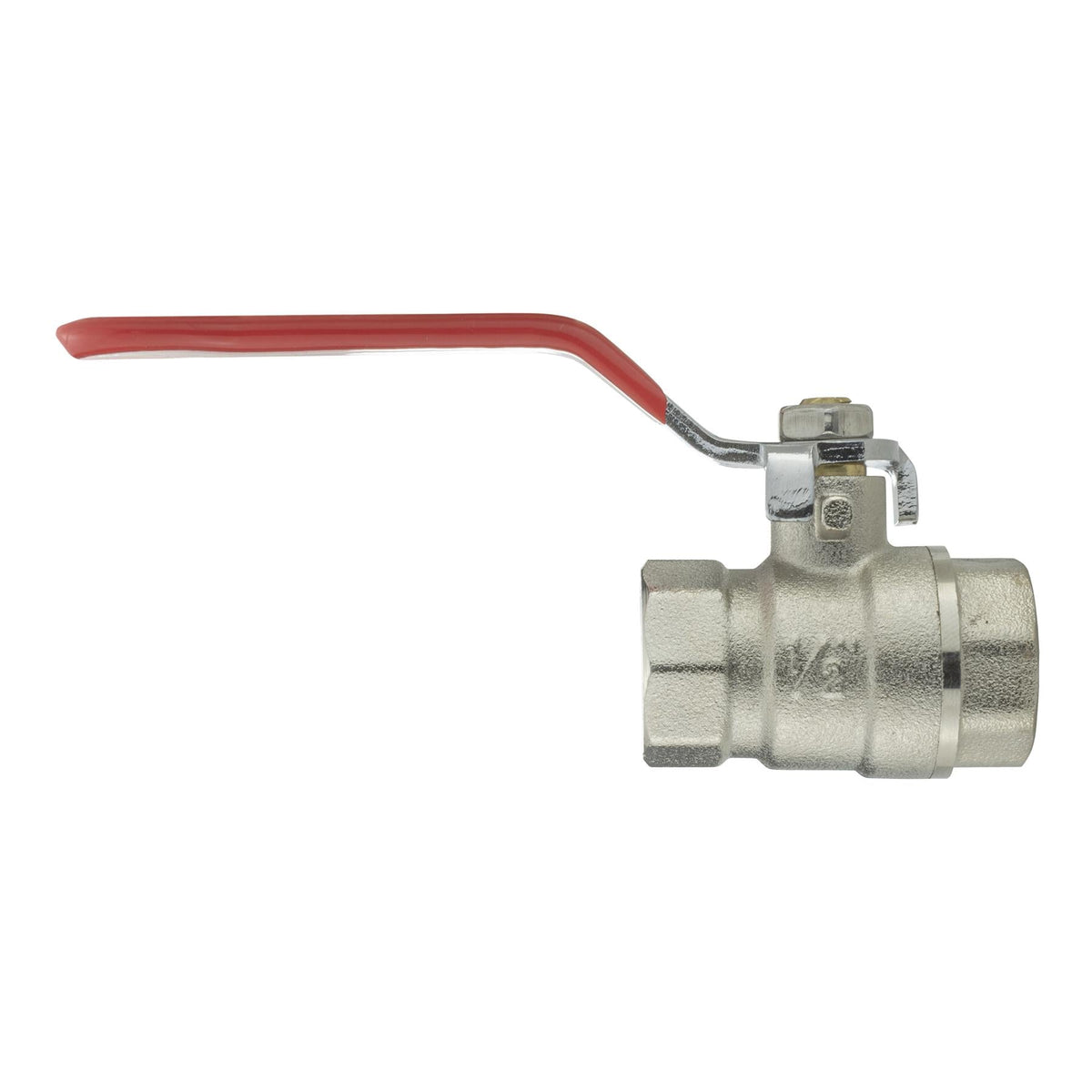 Ball Valve Lever 1/2" BSPF with 1 x Geka Type Claw Outlet and 1 x 13mm Barb Outlet