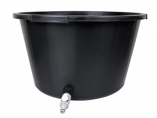 90L Round Tub with Drain Valve