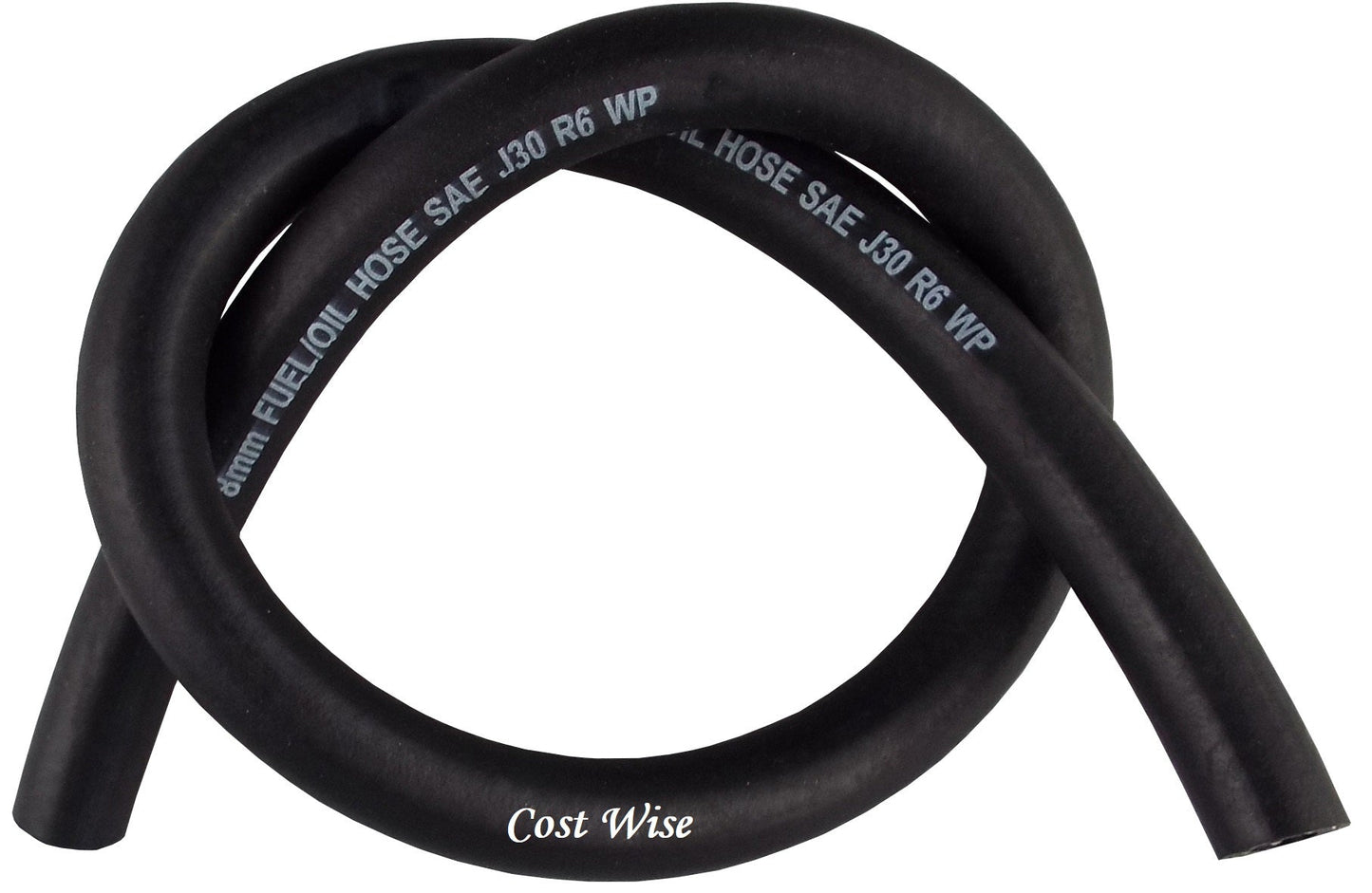 Rubber 10mm Braided Fuel, Oil Hose SAE J30 R6