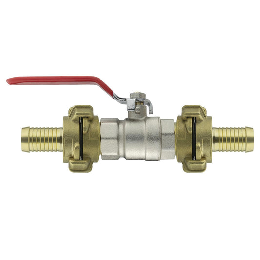 Metal Lever Valve 1/2" BSPF with Geka Type Claws 13mm Barb