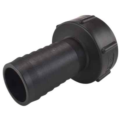 IBC 2" S60X6 Thread Valve with S60X6 to 1.5" Hose Tail