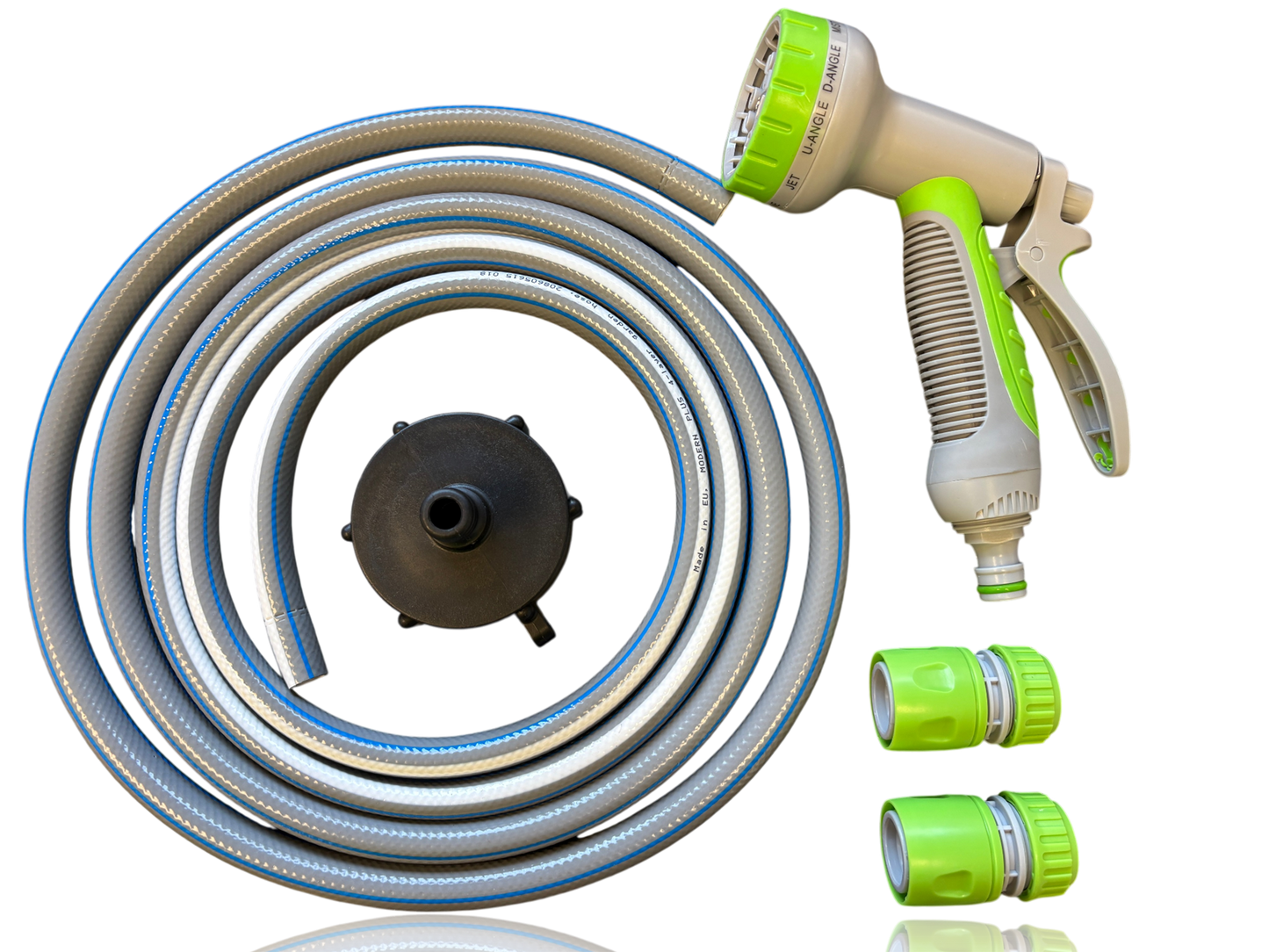 IBC Flexi Connection Kit Grey Hose with Lime Multi-Sprayer