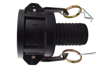Full Flow Ball Valve 2" BSPF with Camlock 2" Type F and Type C 2" - 1.5" Barb