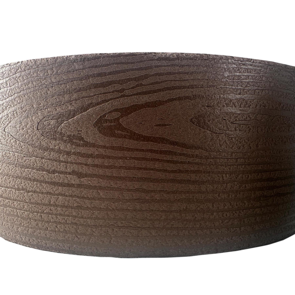 Lawn Edging Heavy Duty Wood Effect 78mm High, 2.8mm Thick, 10 Metre Roll