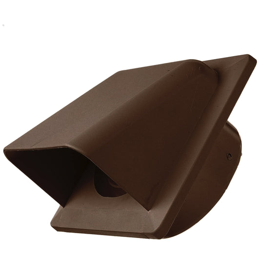 External Brown Louvre Vent  KRD/100B fi100mm