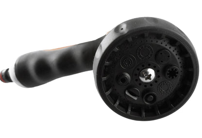 Hose Gun Water Sprayer 8-Pattern Multi-Function, Cost Wise Black/Orange