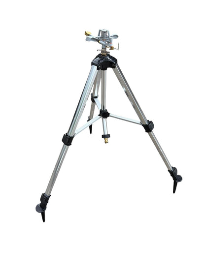 Aluminium Garden Sprinkler Tripod Stand 55-105cm Spiked Feet