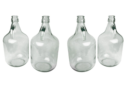 Glass Demijohn 5L 4 Pack Plain