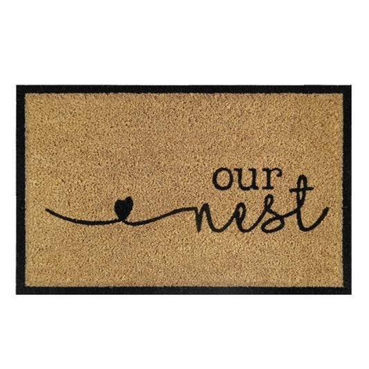Doormat 60cm x 40cm - 'Our Nest'