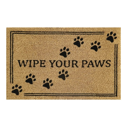 Doormat 60cm x 40cm - 'Wipe Your Paws'