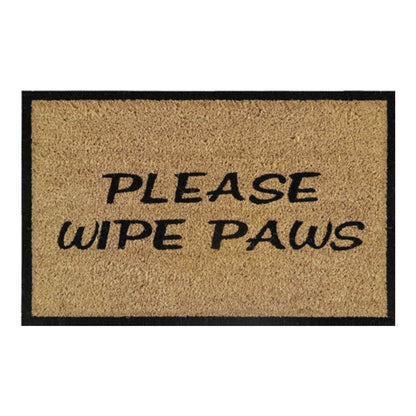 Doormat 60cm x 40cm - 'Please Wipe Paws'