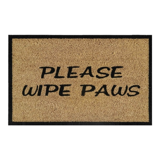 Doormat 60cm x 40cm - 'Please Wipe Paws'