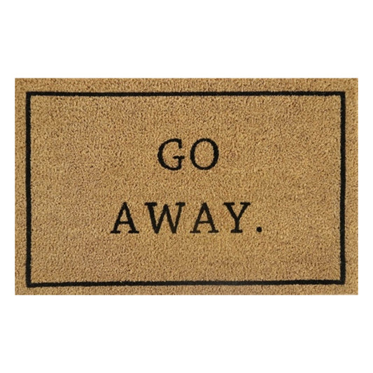 Doormat 60cm x 40cm - 'Go Away.'