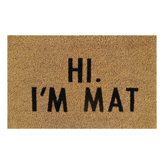 Doormat 60cm x 40cm - 'Hi. I'm Mat'
