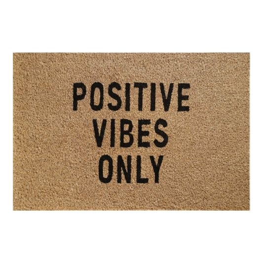 Doormat 60cm x 40cm - 'Positive Vibes Only'