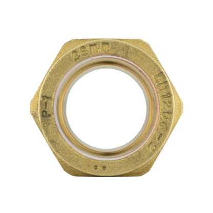 Ball Valve Lever 1" BSPF with Brass Compression 28mm Outlets