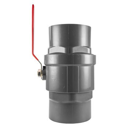 Stainless Steel Ball Valve 4" BSP + 100mm Barb + Camlock Type F