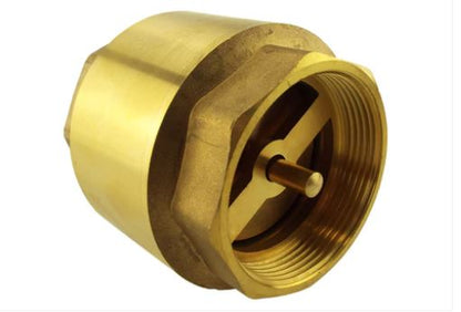 1/2" BSP Brass Nickel-Plated Lever Valve with Brass Spring Check Valve