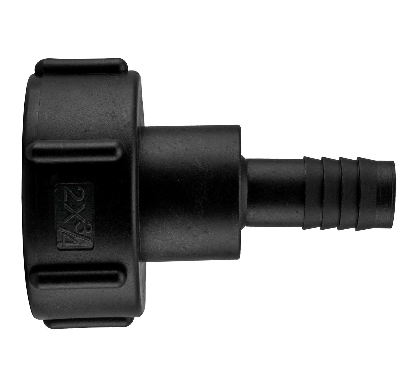 IBC 2" S60X6 Thread Valve with S60X6 to 1/2" Hose Tail