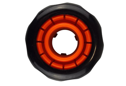 Female Hose Connector Max Flo 1" Hose Black/Orange