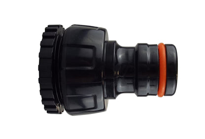 Female Tap Connector 1"-3/4" BSPF Max Flo Black/Orange