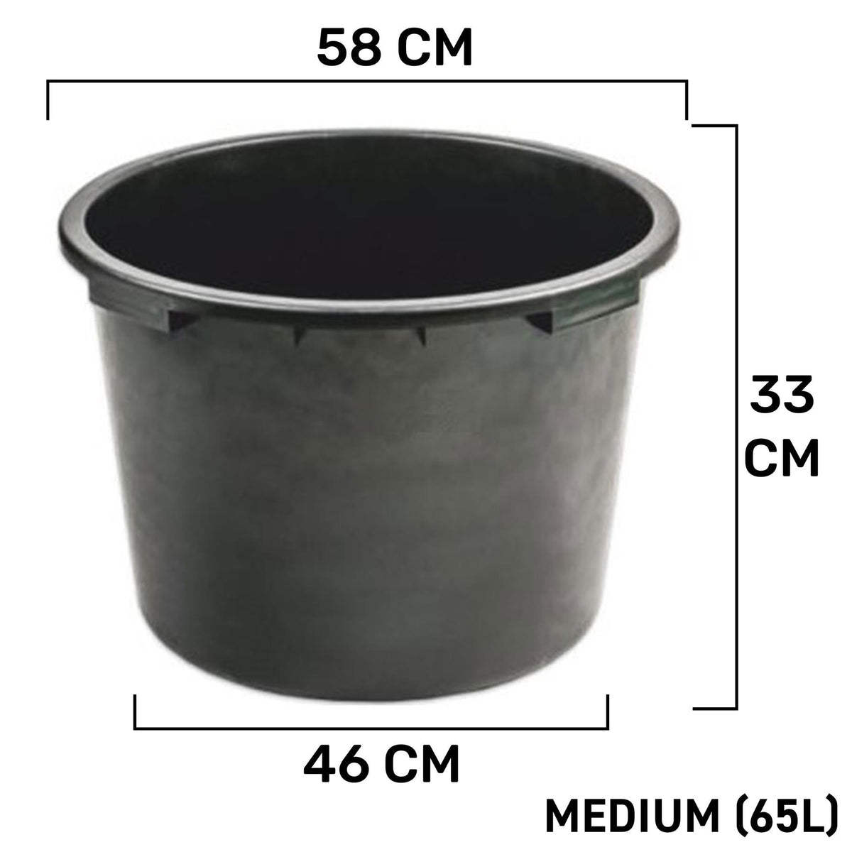 65L Round Tub with Drain Valve