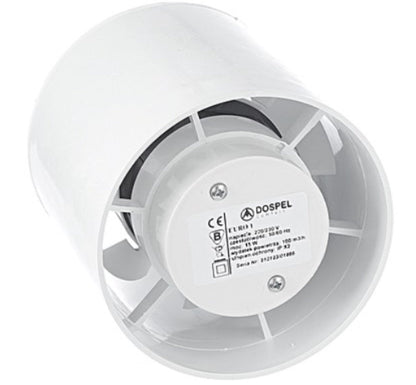 Euro 3 In Line Bathroom Fan 150mm