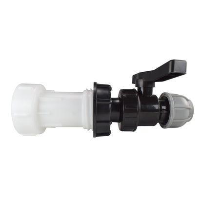 IBC Extender with 2” S60X6 Cap and 25mm MDPE Valve