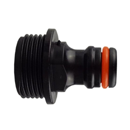 2-Way Tap Splitter Connector with 3 x Quick Connect Outlets (Black/Orange)