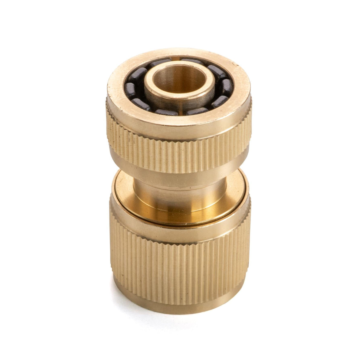 3 Way Male Snap-On Connector Brass with Valves and 3 x Brass Female Hose Connectors
