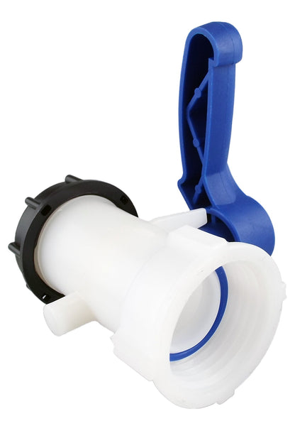 IBC 2” S60X6 Valve with IBC S60X6 - 1” Camlock Fitting 1” Type B Camlock