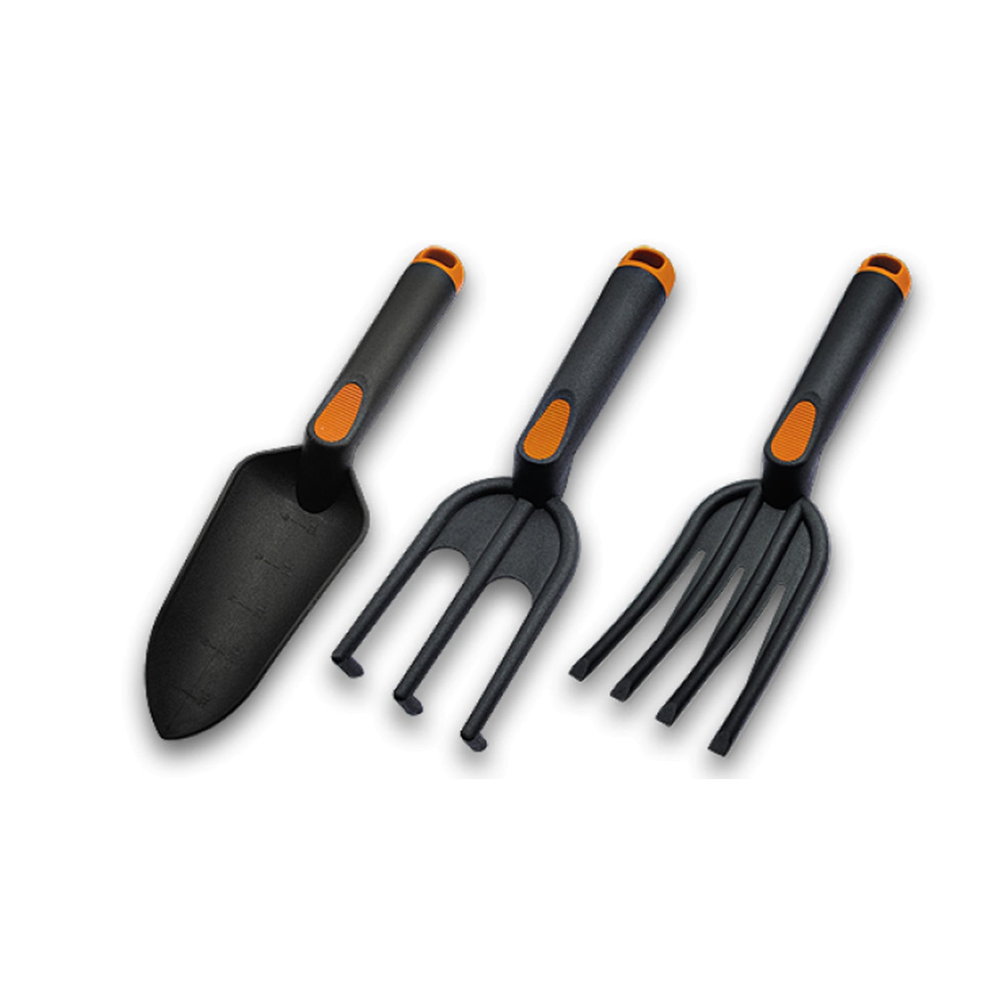 3-Element Garden Tool Set with Fiberglass Handles